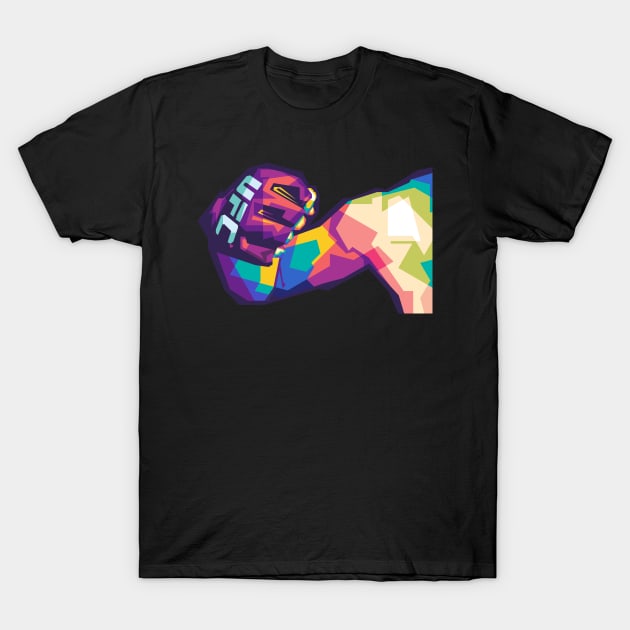 pop art boxer hands T-Shirt by Rizkydwi